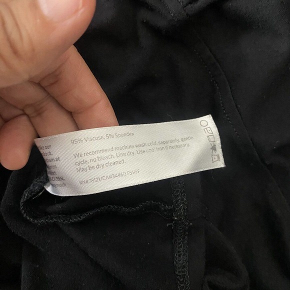 Eileen Fisher Women’s Black 3/4 Sleeve Viscose Spandex Tunic Top Blouse Size M. - Picture 7 of 10